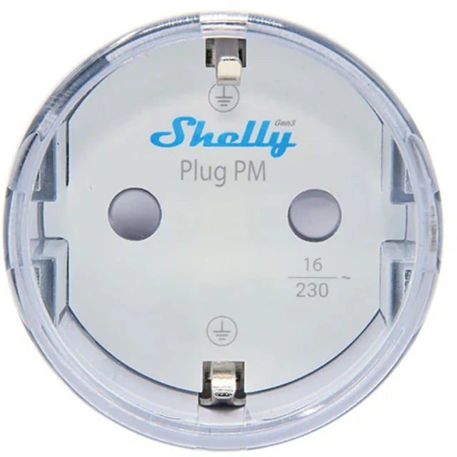 Умная розетка Shelly Plug PM Gen3 Matter 13A White (PlugPMGen3W)
