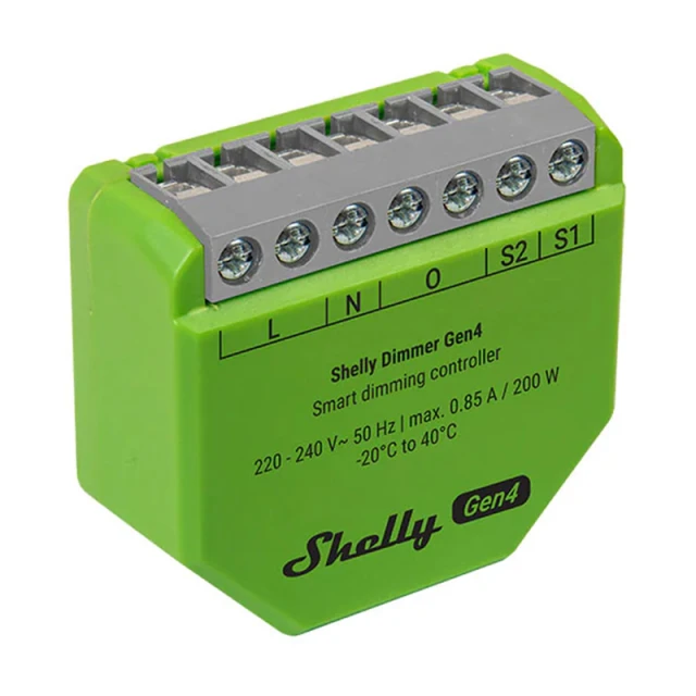 Розумний диммер Shelly Dimmer Gen4 Zigbee/Matter (DimmerGen4)