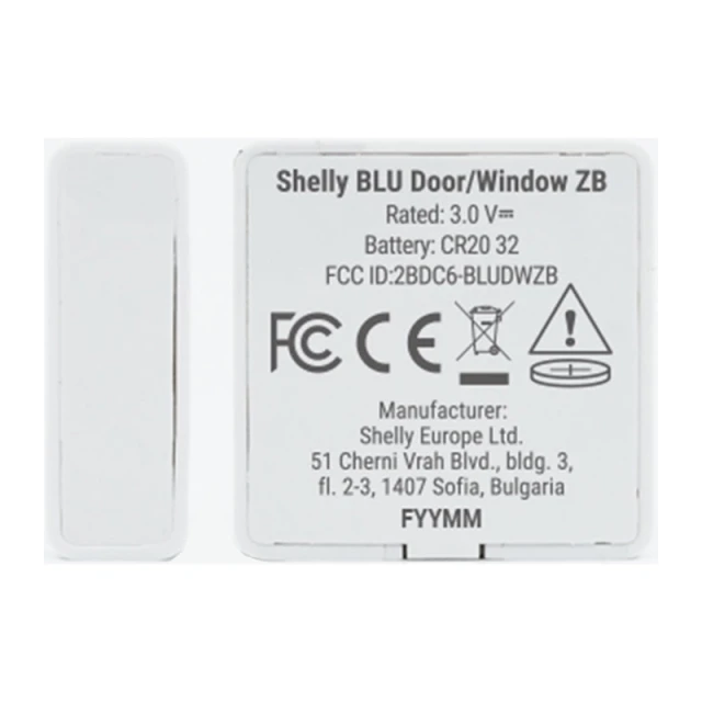 Door/Window Sensor Shelly BLU Zigbee Bluetooth (BLU Door/Window)