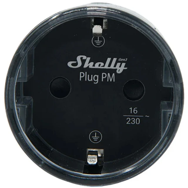 Розумна розетка Shelly Plug PM Gen3 13A Matter Black