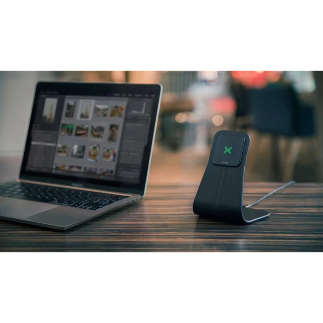 Бездротова зарядка Xvidia Fast Charging Desk Stand Silver (FCDST-01B-EU)