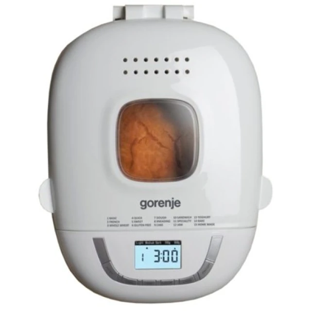 Хлібопічка Gorenje BM910WII 550 Вт 15 програм White (3838782069758)