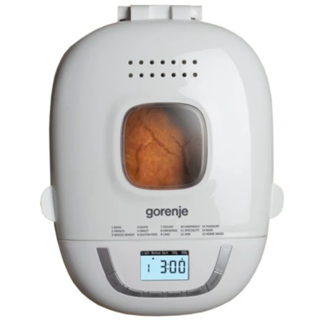 Хлібопічка Gorenje BM910WII 550 Вт 15 програм White (3838782069758)