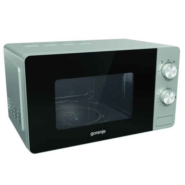 Мікрохвильова піч Gorenje MO17E1S 17 л 700 Вт Silver (3838782175367)