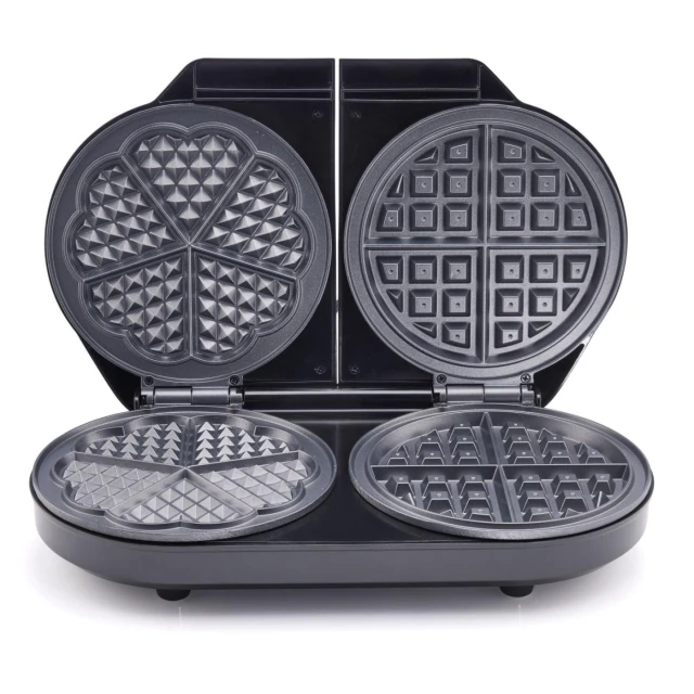 Міні-гриль Gorenje WM1400SB з насадкою для вафель 1400 Вт діаметр 18 см Black (3838782824852)