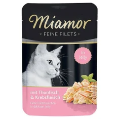 Пауч для котів Miamor Feine Filets з тунцем і крабом 100 г (4000158740755)