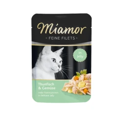 Пауч для котів Miamor Feine Filets з тунцем та овочами 100 г (4000158740779)