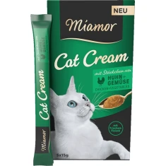 Паста для кошек Miamor Cream с курицей и овощами 5 шт x 15 г (4000158742711)