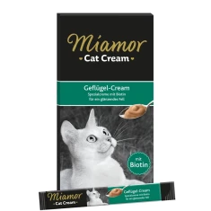 Ласощі для котів Miamor Cream Pasta з птицею 6 шт x 15 г (4000158743169)