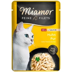 Вологий корм для котів Miamor Feine Filets з куркою в соусі 100 г (4000158748201)