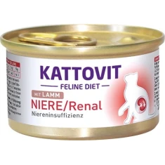 Ветеринарная диета для кошек Kattovit Niere/Renal с ягненком 85 г (4000158772015)