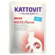 Ветеринарная диета для кошек Kattovit Niere/Renal с говядиной 85 г (4000158772213)