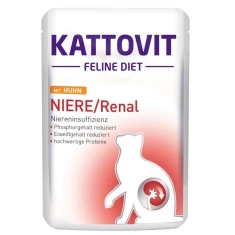 Ветеринарная диета для кошек Kattovit Niere/Renal с курицей 85 г (4000158772220)