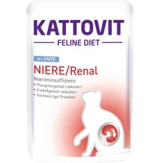 Ветеринарна дієта для котів Kattovit Niere/Renal з качкою 85 г (4000158772244)
