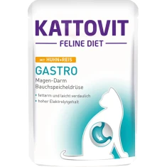 Ветеринарна дієта для котів Kattovit Gastro з куркою та рисом 85 г (4000158772343)