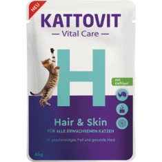 Вологий корм для котів Kattovit Vital Care Hair & Skin з дичиною 85 г (4000158782137)
