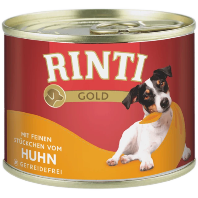 Консерва для собак Rinti Gold з куркою 185 г (4000158910318)