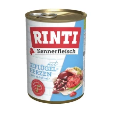 Консерва для собак RINTI Kennerfleisch з серцем птиці 400 г (4000158910578)