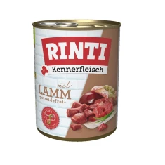 Вологий корм для собак RINTI Kennerfleisch з ягням 800 г (4000158910769)