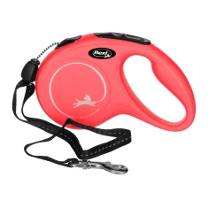 Рулетка-повідець для собак Flexi New Classic M трос 5 м до 20 кг Red (4000498022603)