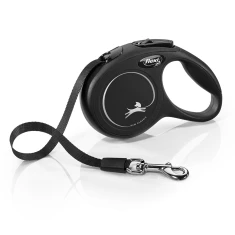 Рулетка-повідець для котів Flexi New Classic Cat XS трос 3 м Black (4000498023426)