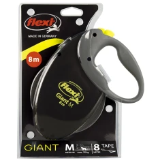 Рулетка-повідець для собак Flexi Giant M стрічка 8 м до 25 кг Yellow (4000498023808)