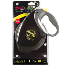 Рулетка-повідець для собак Flexi Special Giant Professional L стрічка 10 м до 50 кг Yellow Neon (4000498030103)