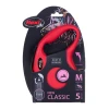 Рулетка-повідець для собак Flexi New Classic M стрічка 5 м Red (4000498032206)