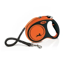 Рулетка-повідець для собак Flexi Xtreme M стрічка 5 м Orange (4000498034309)