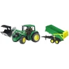 Трактор John Deere 6920 з навантажувачем та причепом Bruder (1134)