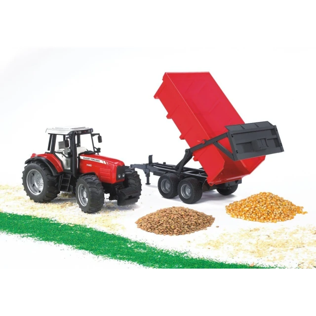 Трактор Massey Ferguson 7480 з причепом Bruder (2045)