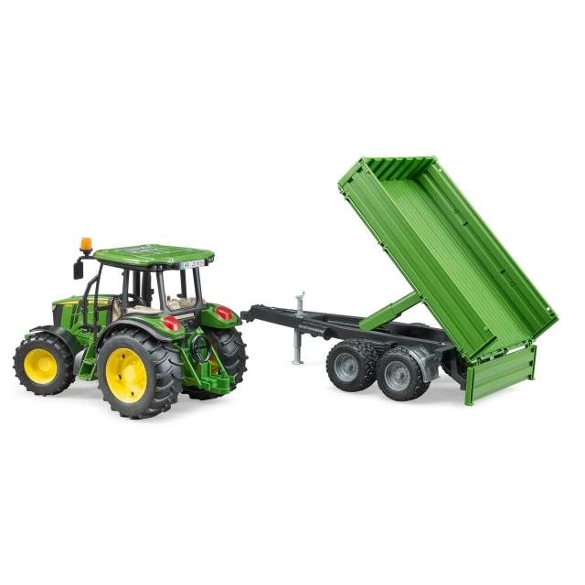 Трактор John Deere 5115M с прицепом Bruder (2108)