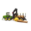 Трактор лісовий John Deere 1210E з транспортером колод Bruder (2133)