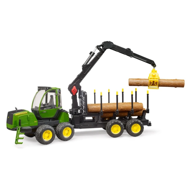 Трактор лісовий John Deere 1210E з транспортером колод Bruder (2133)