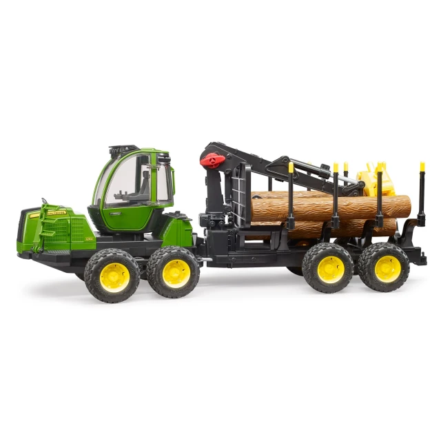 Трактор лісовий John Deere 1210E з транспортером колод Bruder (2133)