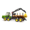 Трактор лісовий John Deere 1210E з транспортером колод Bruder (2133)