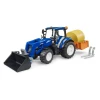 Трактор New Holland T5.120 з фронтальним навантажувачем, самоскидом і вилами Bruder (2187)
