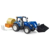 Трактор New Holland T5.120 з фронтальним навантажувачем, самоскидом і вилами Bruder (2187)