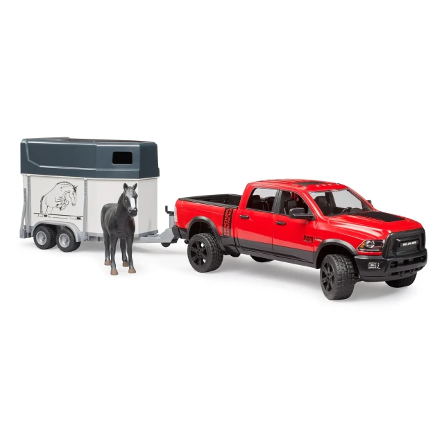 Позашляховик RAM 2500 Power Wagon з причепом для коня Bruder (2501)