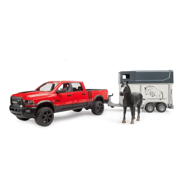 Позашляховик RAM 2500 Power Wagon з причепом для коня Bruder (2501)