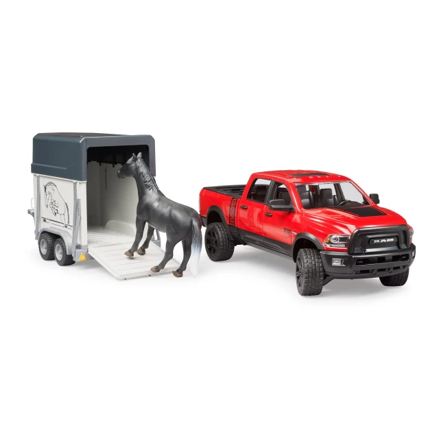Позашляховик RAM 2500 Power Wagon з причепом для коня Bruder (2501)