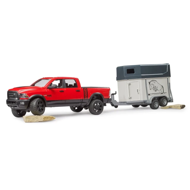 Позашляховик RAM 2500 Power Wagon з причепом для коня Bruder (2501)