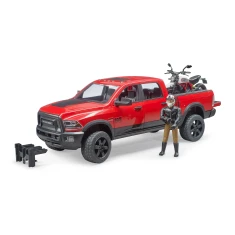 Позашляховик RAM 2500 Power Wagon з мотоциклом Ducati Desert Sled та фігуркою Bruder (2502)