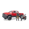 Позашляховик RAM 2500 Power Wagon з мотоциклом Ducati Desert Sled та фігуркою Bruder (2502)