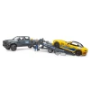 Позашляховик RAM 2500 з автовозом і автомобілем Roadster Bruder (2504)