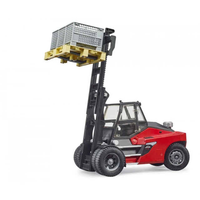 Погрузчик Linde HT160 с палетой и корзиной Bruder (2513)