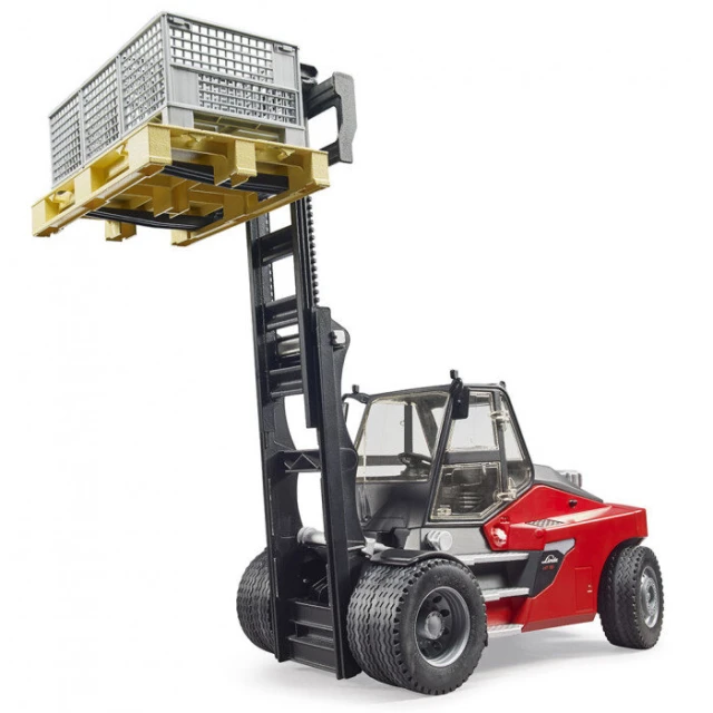 Погрузчик Linde HT160 с палетой и корзиной Bruder (2513)