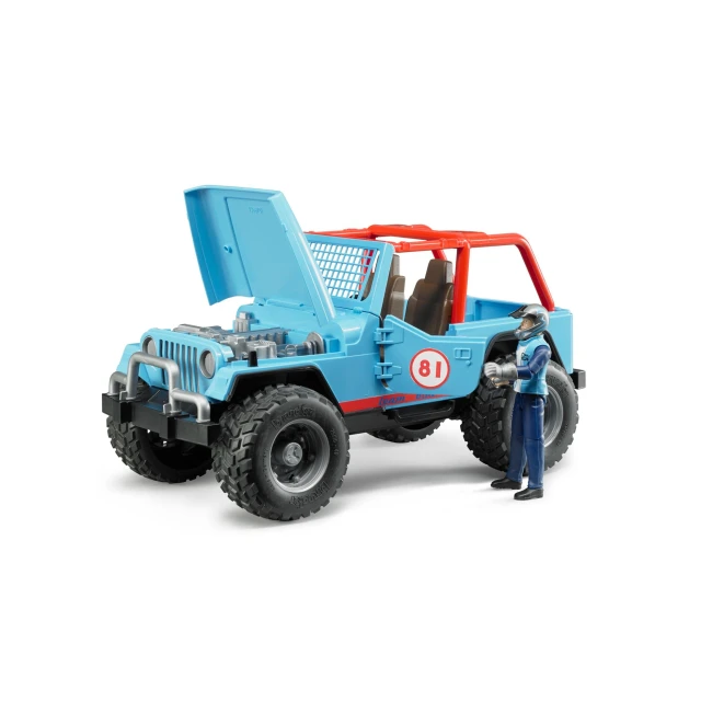 Автомобіль Jeep Cross Country гоночний з гонщиком Blue Bruder (2541)