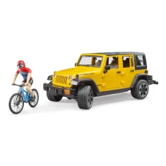 Автомобіль Jeep Wrangler Rubicon Unlimited з гірським велосипедом та велосипедистом Bruder (2543)