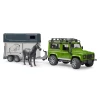 Автомобиль Land Rover Defender с прицепом для лошади Bruder (2592)